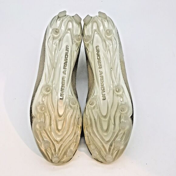 Under Armour Spotlight Lux MC Football Cleats Men's 9.5 White Silver 3022654-100 - Picture 8 of 12